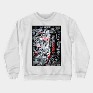 Stickers Graffiti Tag NYC Crewneck Sweatshirt